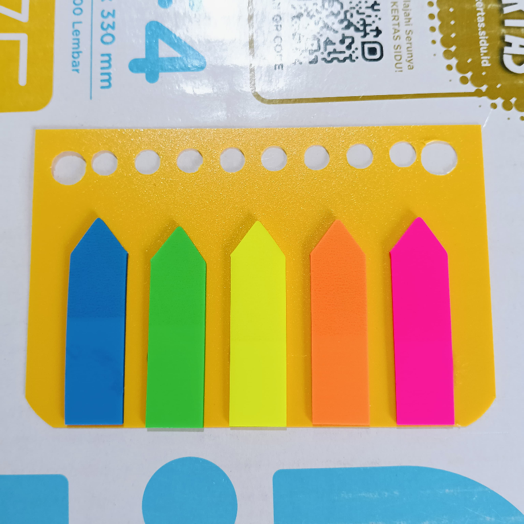 Jual FORTE STICKY NOTE PENANDA PEMBATAS BUKU BERKAS LANCIP 5 WARNA ...