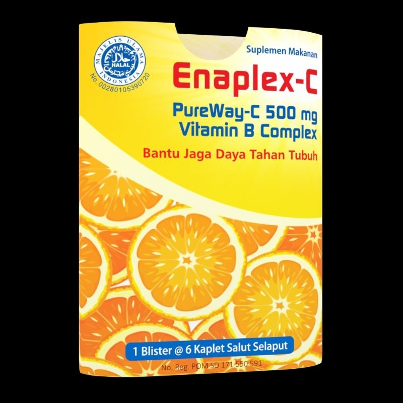 Jual ENAPLEX-C FC CAPLET Vitamin B COMPLEX isi 1 box 10 blister @6 ...