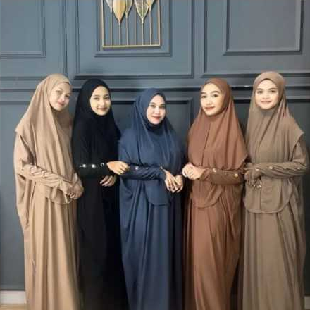 Jual GADISHA abaya bahan jersey tangan kancing | Shopee Indonesia