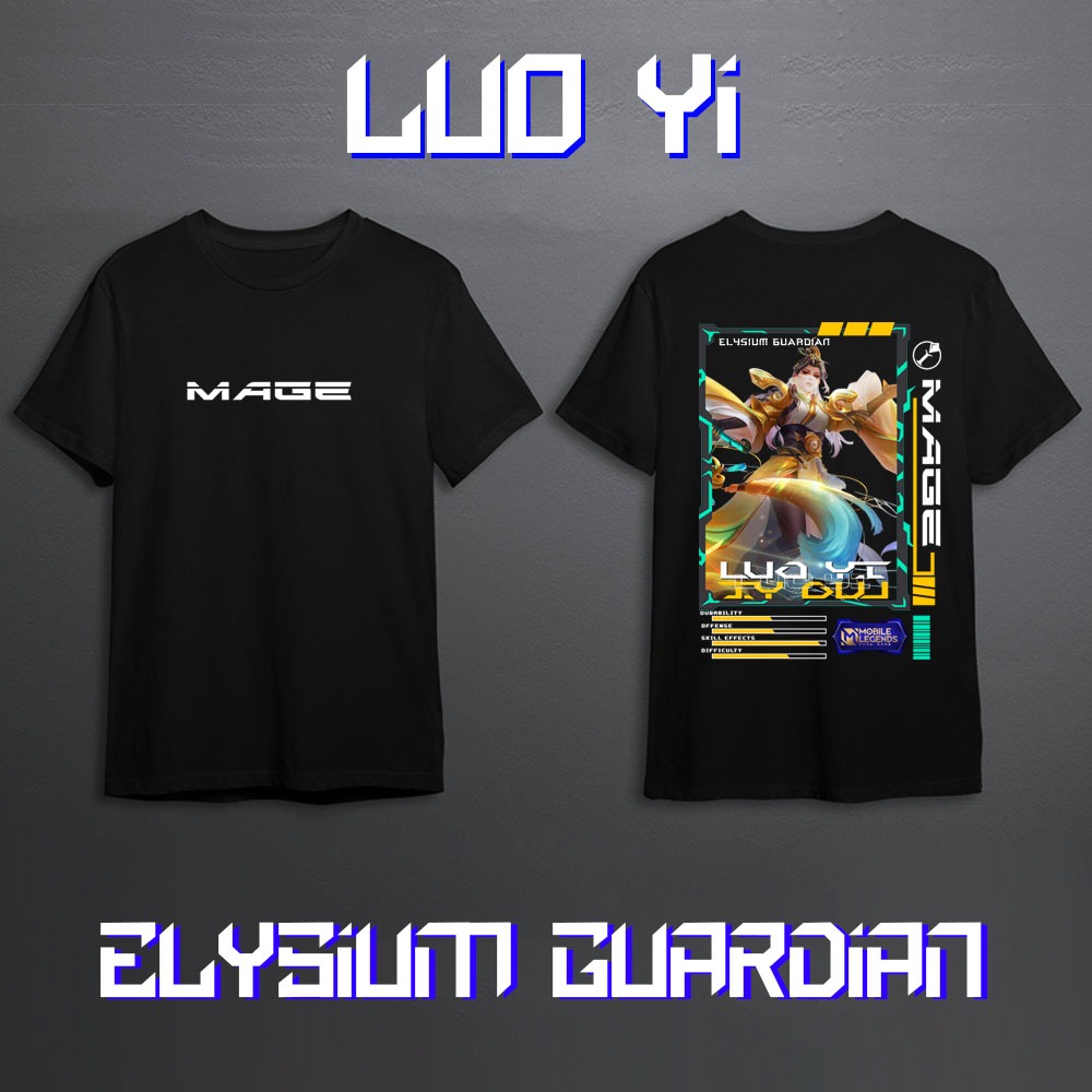 Jual KAOS HERO MOBILE LEGEND LUO YI MAGE SKIN KEREN//KAOS ML//KAOS