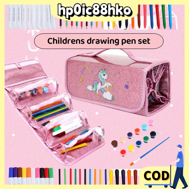 Jual KOPER SET CRAYON MEWARNAI ANAK Cat Cair Pastel Koper Set Children ...