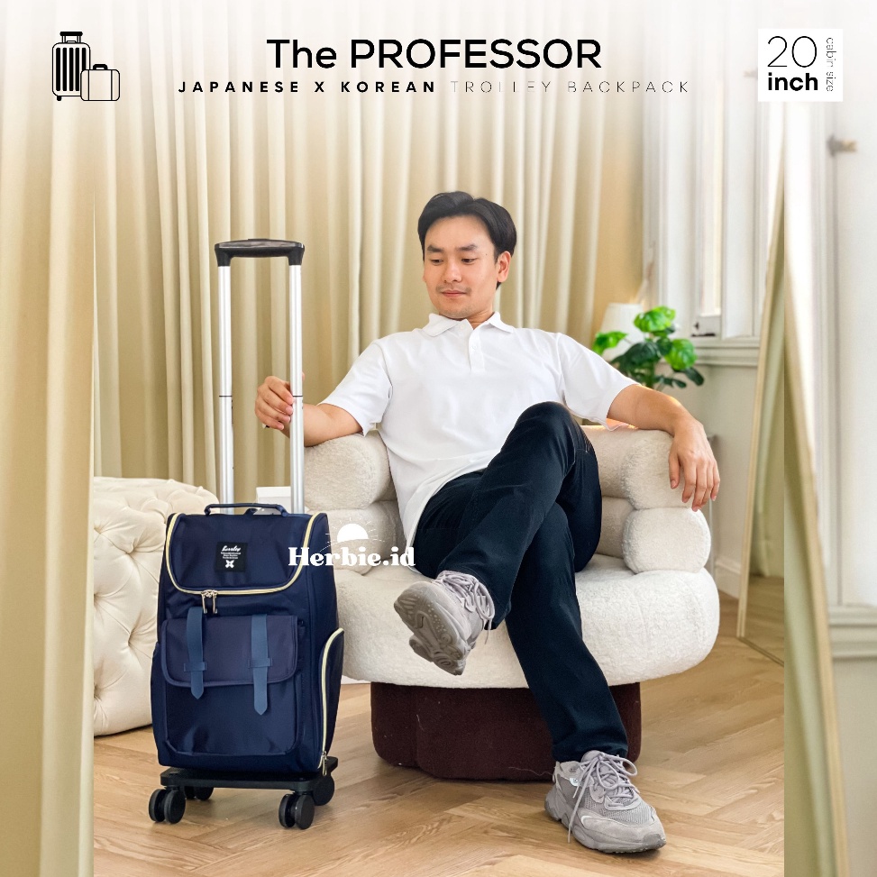Jual Best Seller THE PROFESSOR TAS RANSEL TROLI FASHION KOREA BARLEY ...