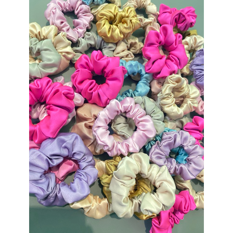 Jual MINI SCRUNCIE BAHAN SATIN / IKAT RAMBUT MINI / AKSESORIS WANITA ...