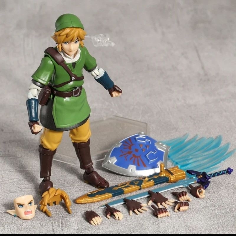 Figurine Link Zelda Skyward Sword - 14cm - Figma Style, En PVC - Neuf