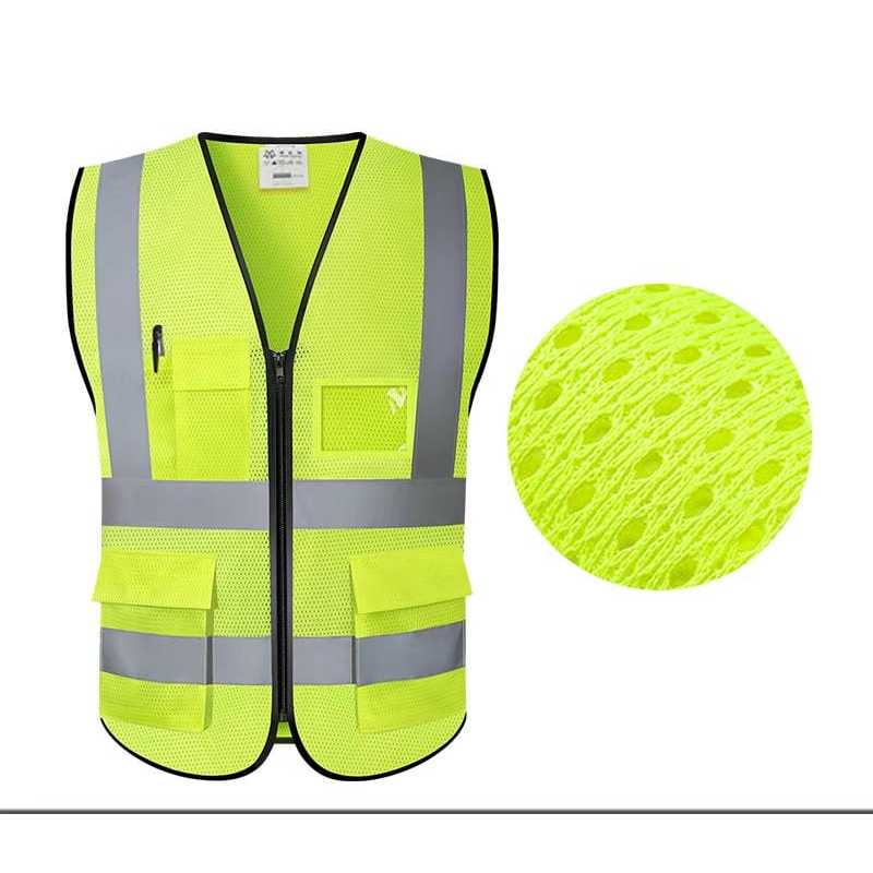 Jual ROMPI SAFETY JARING VEST MULTI POCKET REFLEKTIF ROMPI PROYEK