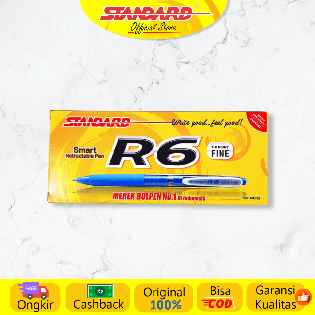 Jual [COD-XTRA Ongkir] Standard Pen - R6 0.5 ( Alat Tulis / Pen ...