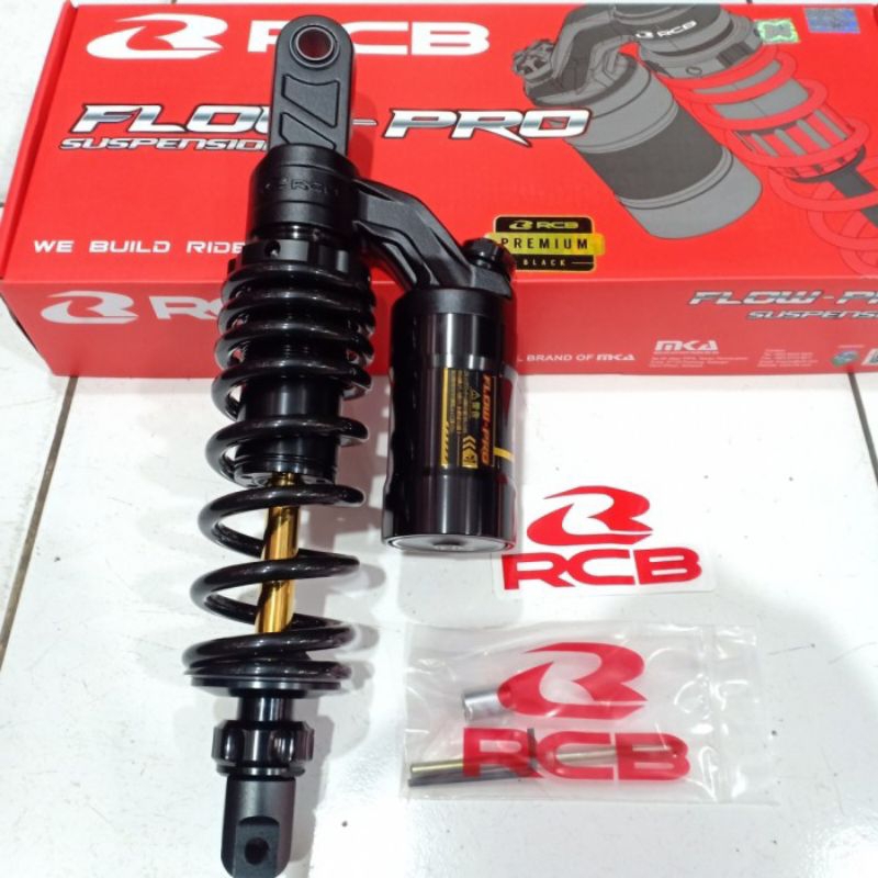 Jual shock RCB flow pro 330mm all new vario 125 150 black series ...