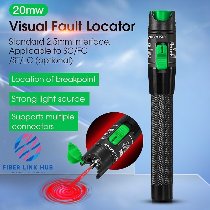 Jual Visual Fault Locator VFL Fiber Optik Senter Laser Merah Fiber ...