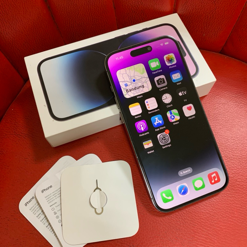 Jual iPhone 14 Pro 128gb Deep Purple iBox PA/A 5G All Provider Fullset ...