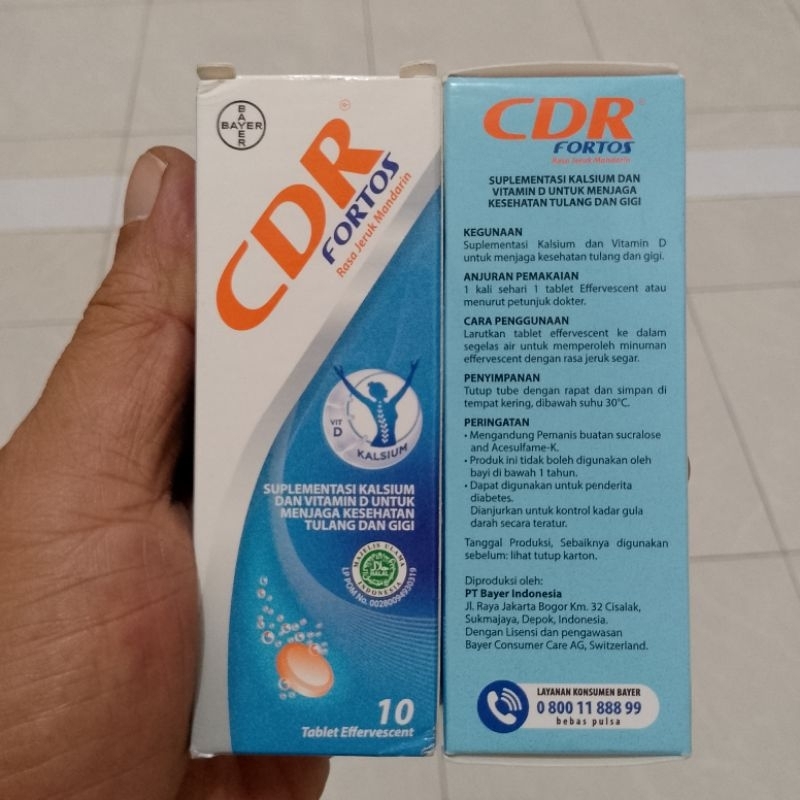 Jual CDR FORTOS Suplemen Kesehatan Tulang 10tablet | Shopee Indonesia