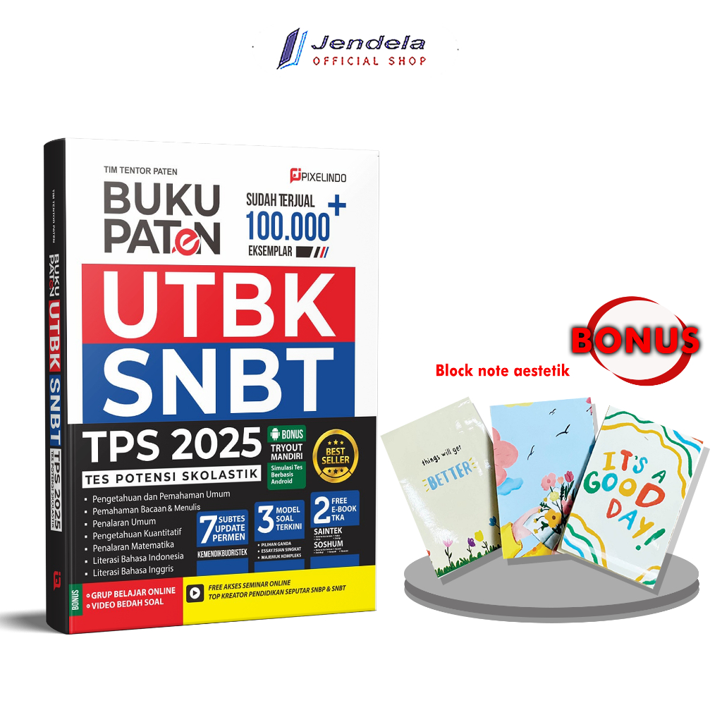 Jual Buku Tes Potensi Skolastik 2025 Terbaru Paten UTBK SNBT TPS Dengan ...