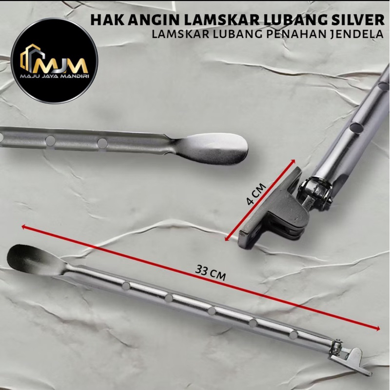 Jual Lamskar Jendela Lubang Silver Ramskar Penahan Jendela Window Hook ...