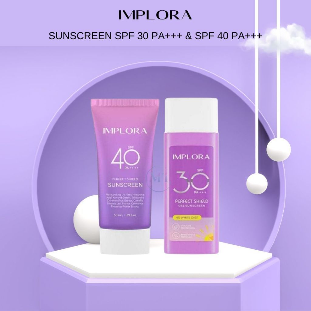 Jual NEW!! Implora Perfect Shield Gel Sunscreen SPF 30 PA+++ | Shopee ...