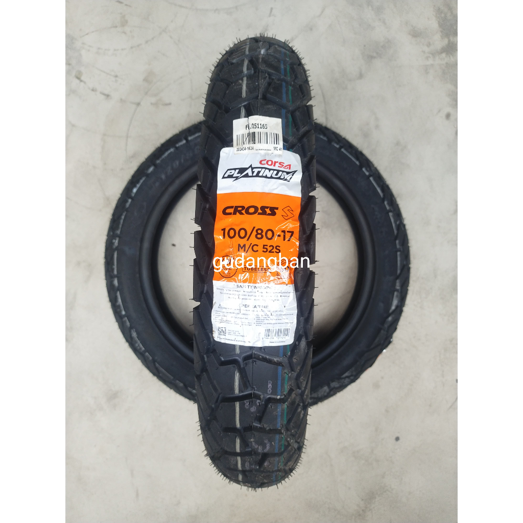 Jual Ban corsa cross S 100 / 80 - 17 luar motor Semi trail platinum ...