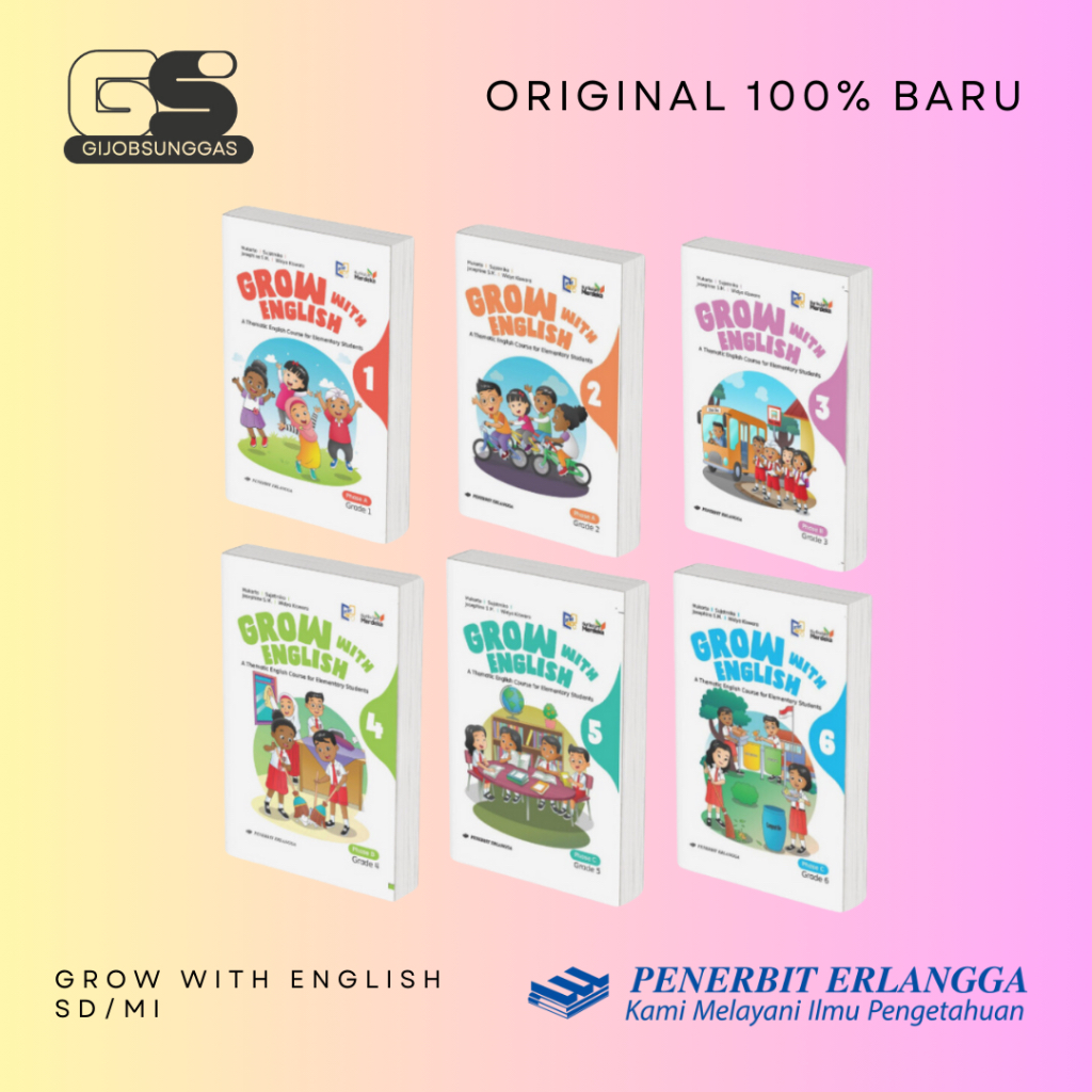 Jual Grow With English SD/MI Kelas 1 2 3 4 5 6 Kurikulum Merdeka ...