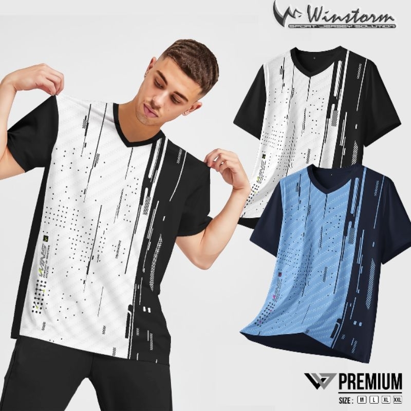 Jual Winstorm Vin Baju Olahraga Premium Dewasa Baju Badminton Jersey ...