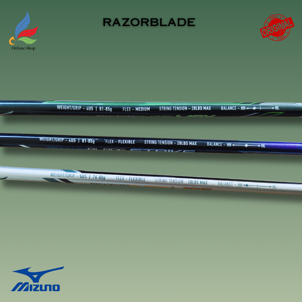 Jual Raket Badminton Mizuno Razorblade Series Original | Shopee Indonesia