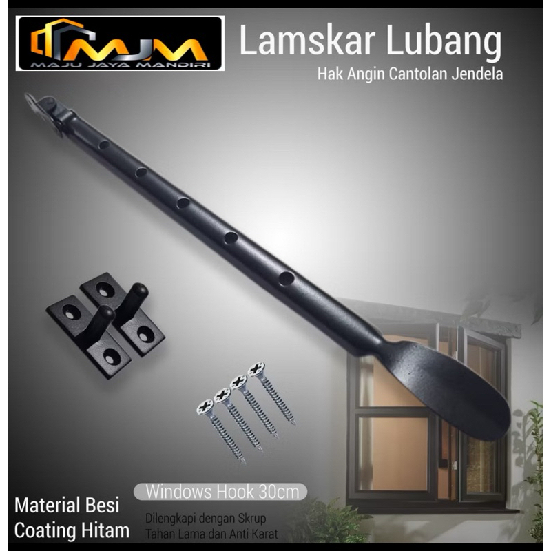 Jual Lamskar Jendela Lubang Silver Ramskar Penahan Jendela Window Hook ...