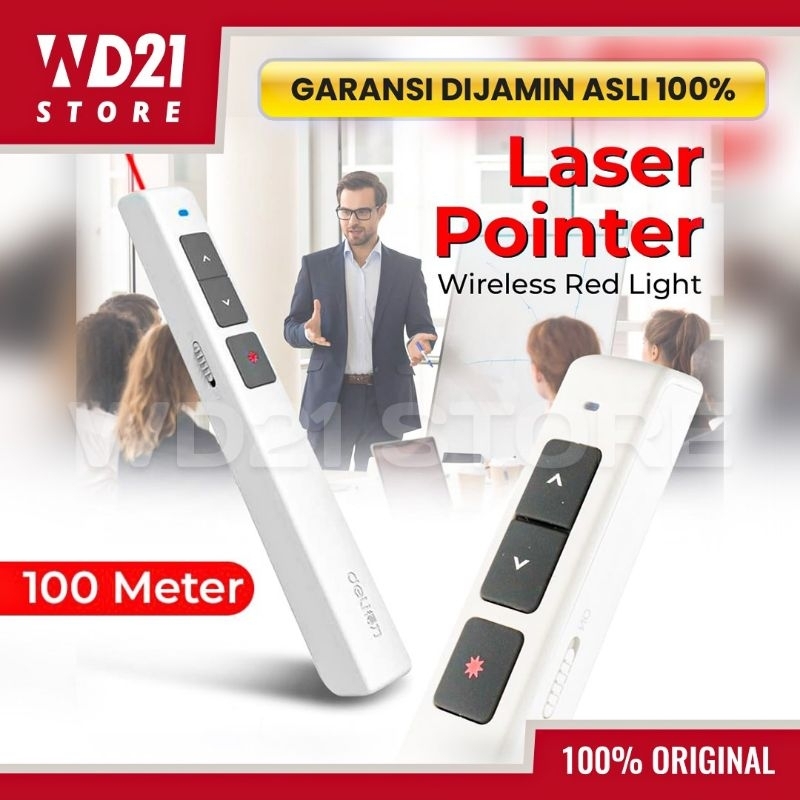 Jual [ 100% ORIGINAL ] LASER POINTER PRESENTASI WIRELESS SLIDESHOW RED ...