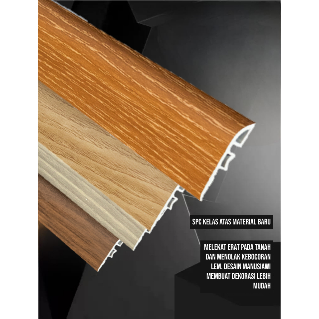 Jual LAIV List Adaptasi PVC Parkit Aksesoris Lantai Vinyl SPC Padat Lis ...