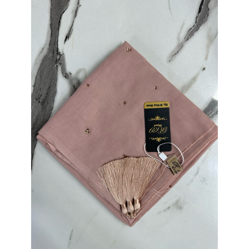 Kerudung Paris Mutiara Tabur Swaroski By R139 Hijab