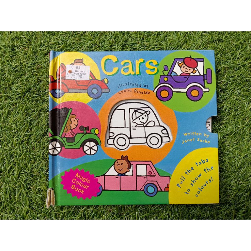 Jual Cars Magic Colour Book Pull the Tabs to Show the colours | Shopee ...