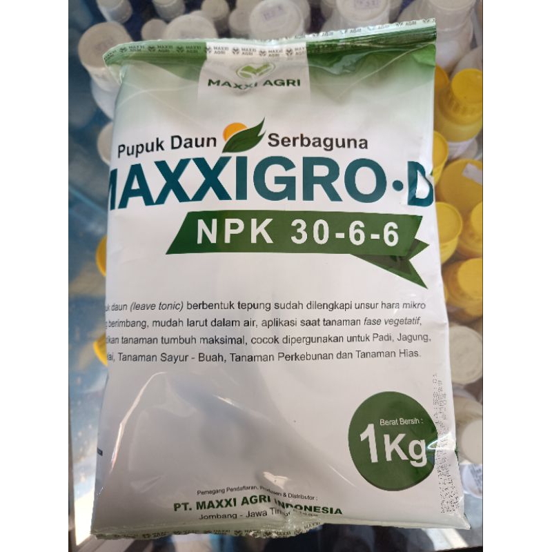 Pupuk Maxxigro-D 1Kg NPK 30-6-6 Pupuk daun serbaguna