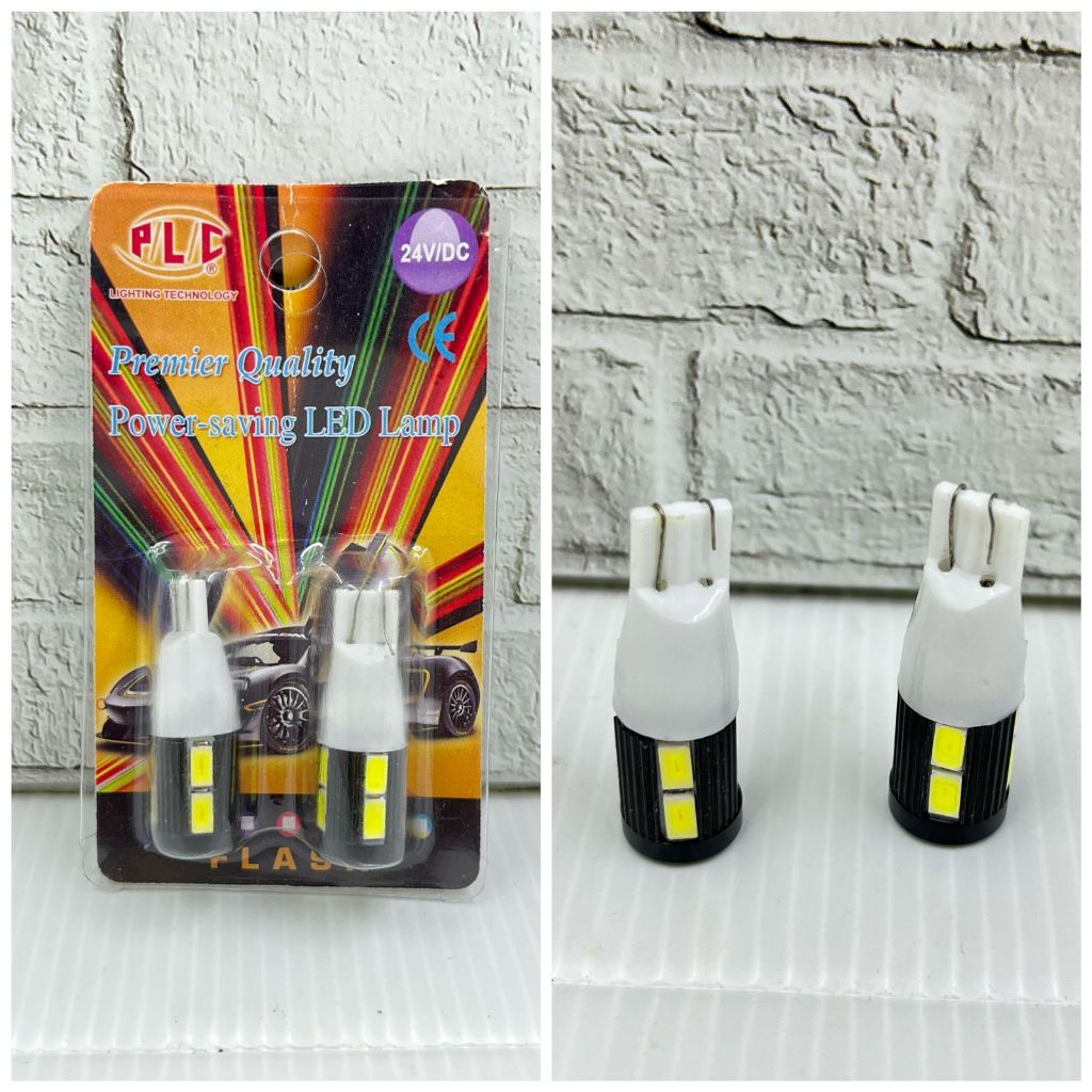 Jual Lampu Kedip Mobil LED T10 24 Volt FLASH Putih (Sepasang) | Shopee ...