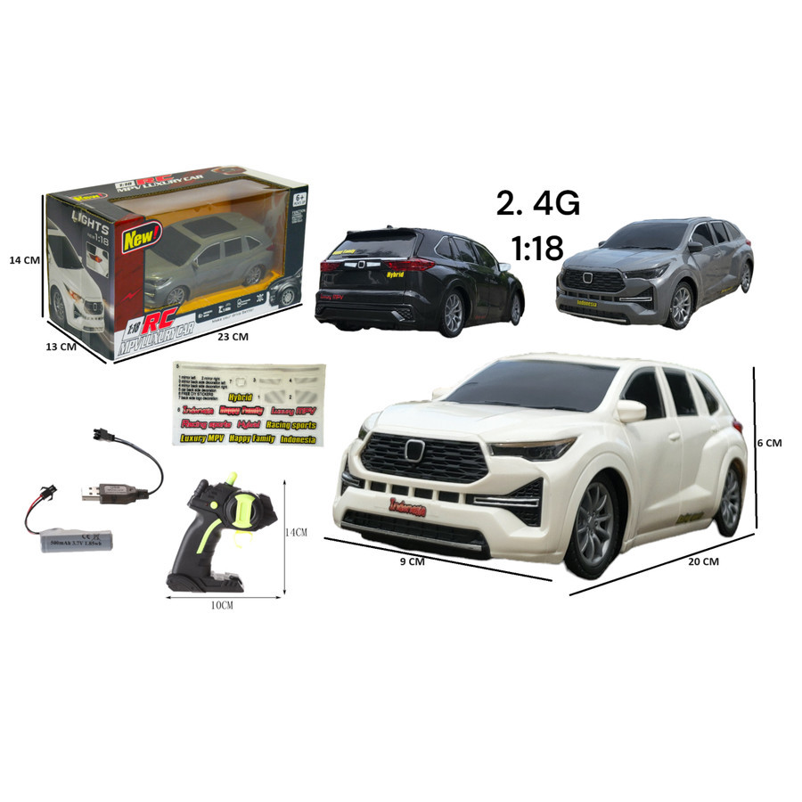 Jual Mainan Remote Control Mobil MPV Innova Zenix 2.4G | Mainan Anak ...