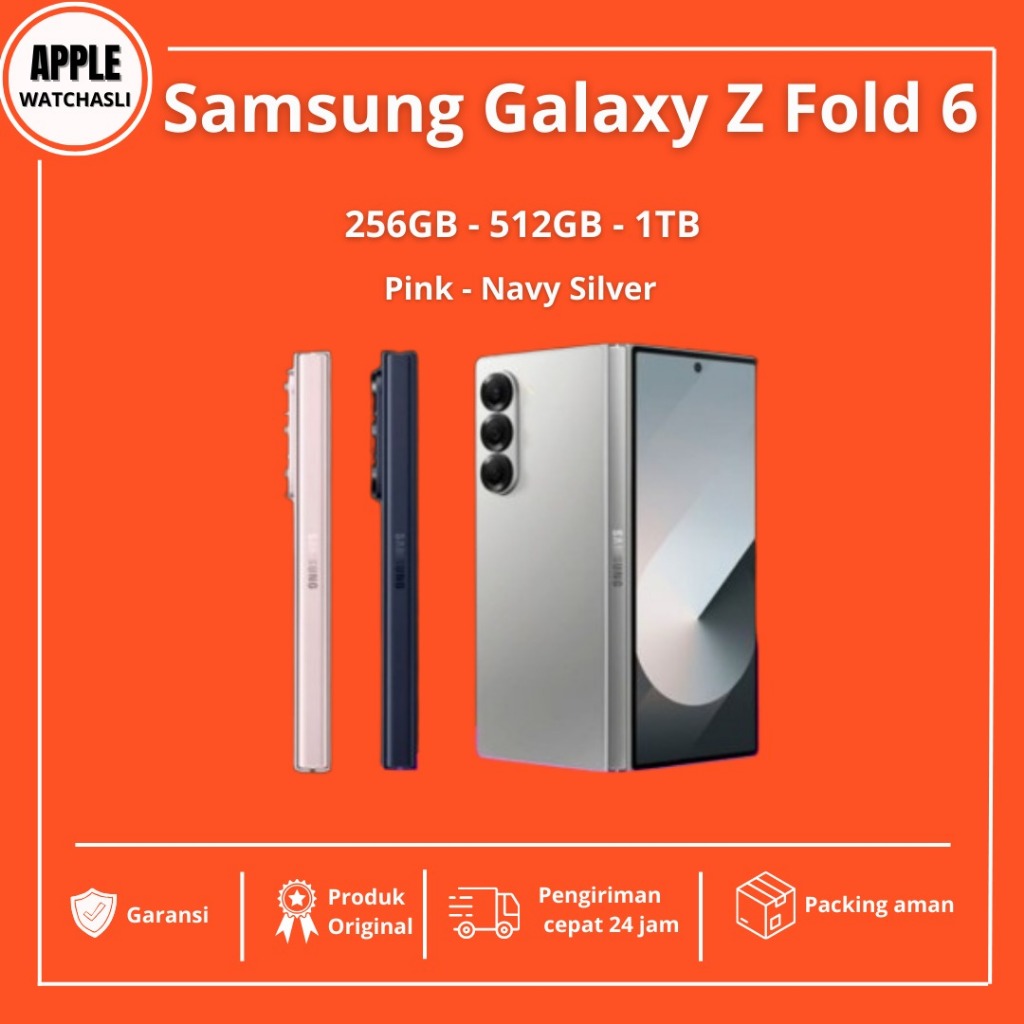 Jual (RESMI) Samsung Galaxy Z Fold 6 Fold6 5G 12GB 256GB 512GB 1TB Navy