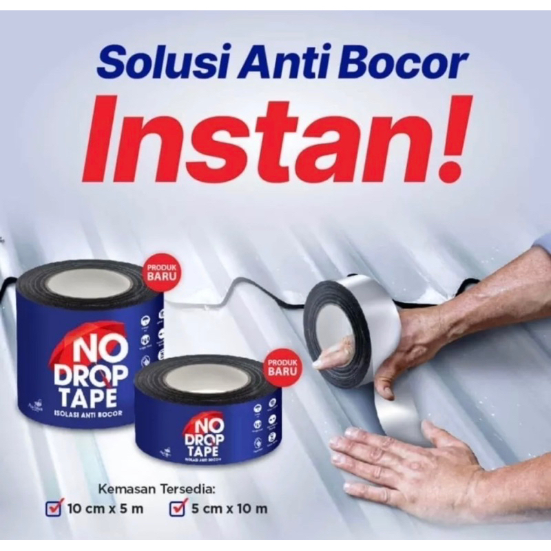 Jual NO DROP TAPE ISOLASI TALANG GENTING RETAK PEREKAT PVC GALVALUM 1 ...