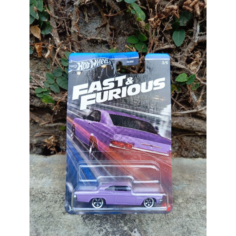thumbnail interactive-video image 1 of Hot Wheels 2025 Premium Fast & Furious 1966 Chevy Impala - Purple 1:64 Diecast Car 1 of 9