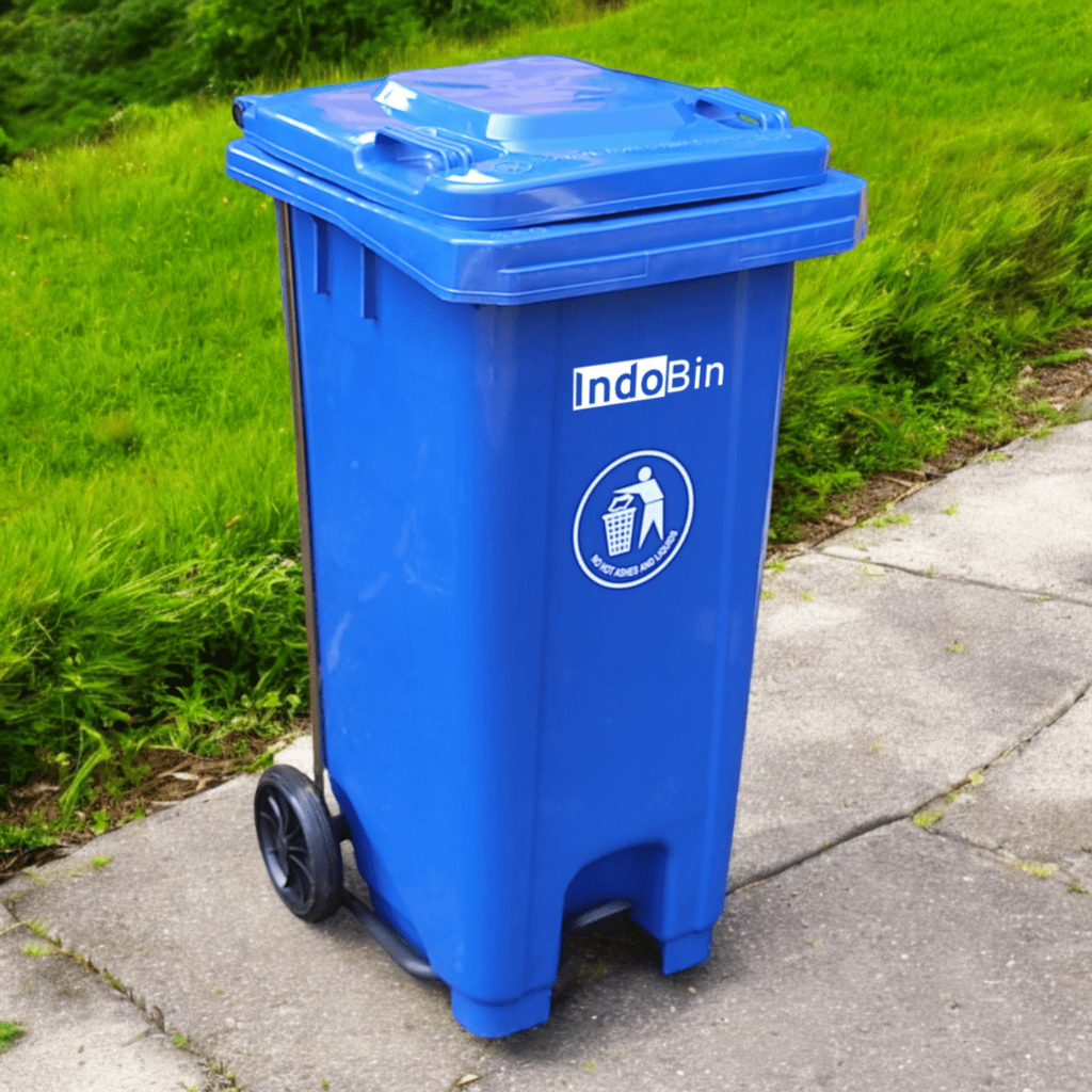 Jual Tempat sampah pedal kap 120 liter merek indobin | Shopee Indonesia