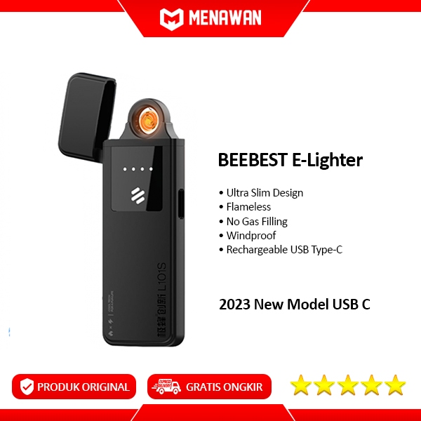 Jual Beebest L101s Electronic E-Lighter Flameless USB Korek Api Plasma ...