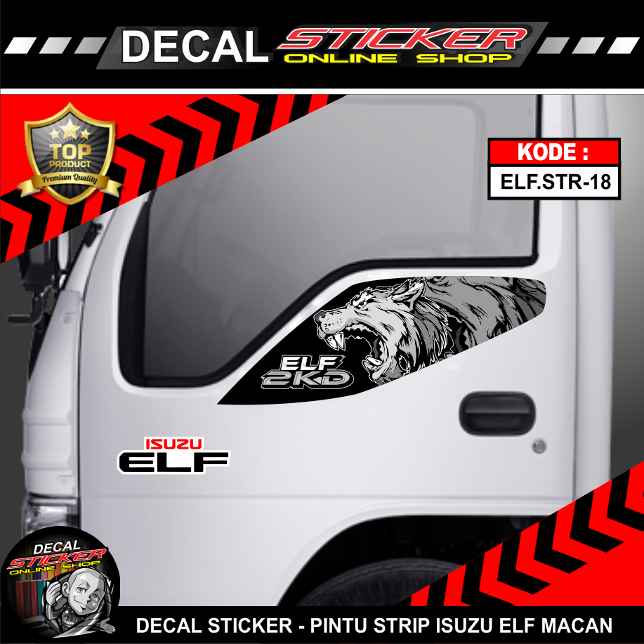 Jual STIKER PINTU ELF KANAN KIRI SUDAH DILAPISI LAMINASI ANTIGORES ...