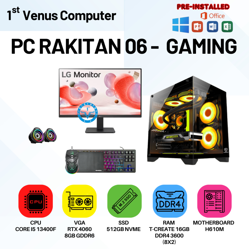 Jual Pc Rakitan Gaming - 06 / PC Rakitan Fullset Murah Core I5 13400F ...