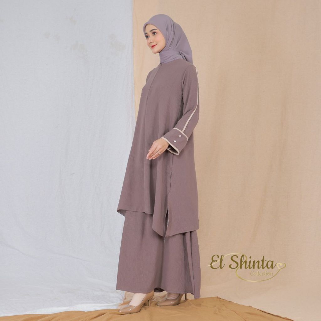 Jual Anahira Set Rok Tunik syar'i Muslim Wanita One Set Tunik Melayu ...
