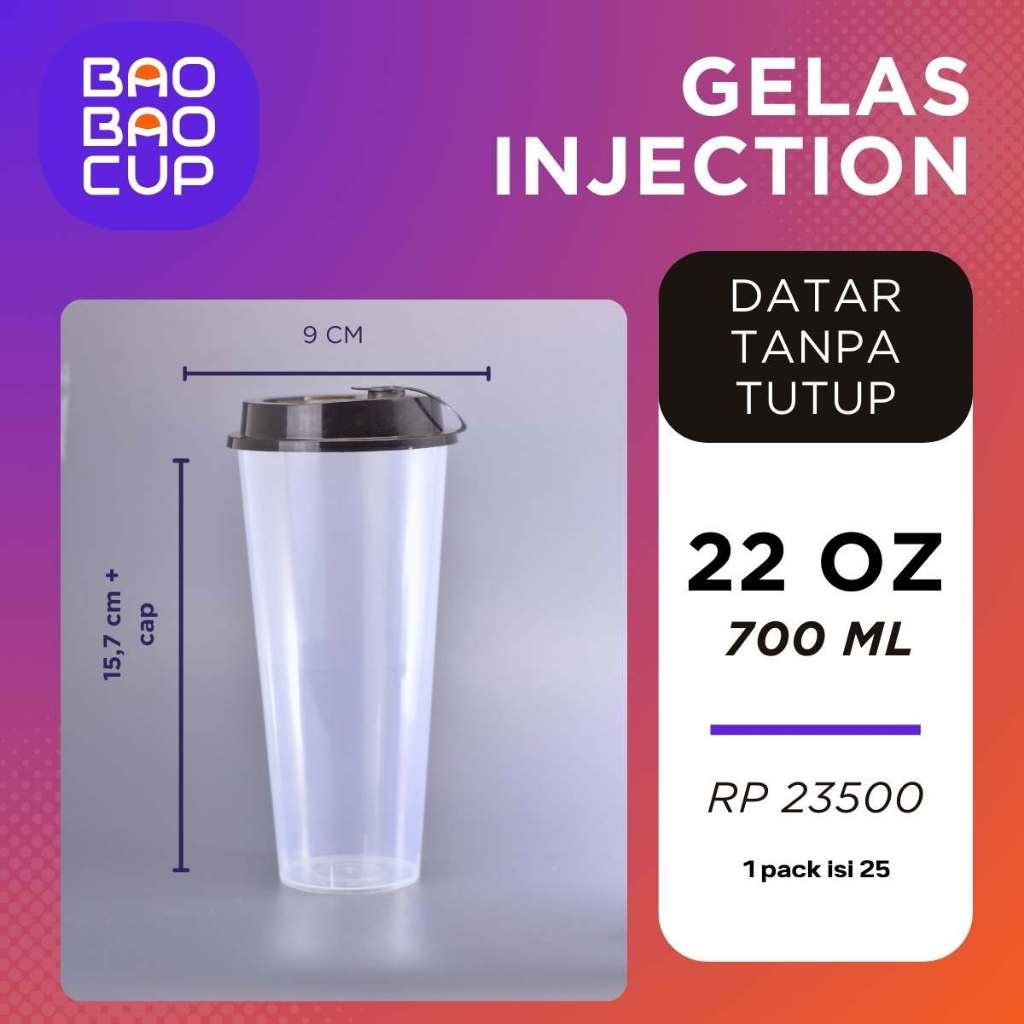 Jual Cup 22oz/700 ml injection - Tanpa tutup | Shopee Indonesia