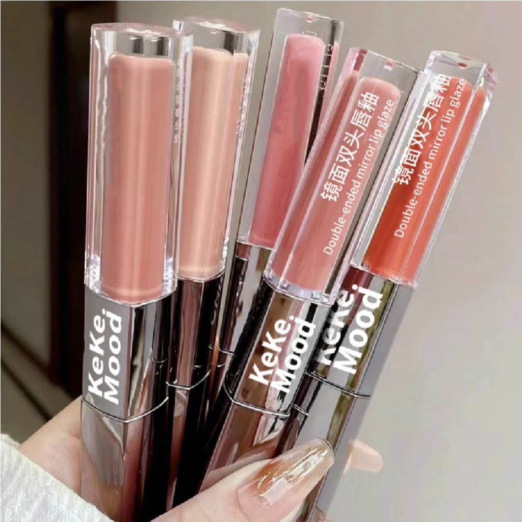 Jual KEKEMOOD Lip Glaze 2 in 1 Lip Gloss Double Head Lipstik XX284 ...
