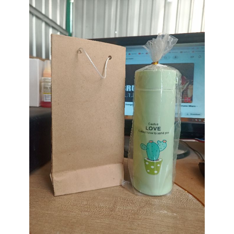 Jual SIZE 12X23X7 PAPERBAG BOTOL Kaktus/botol kotak dll TAS KONDANGAN ...