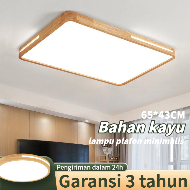 Jual lampu plafon minimalis LED 12/48W remote lampu downlight aesthetic ...