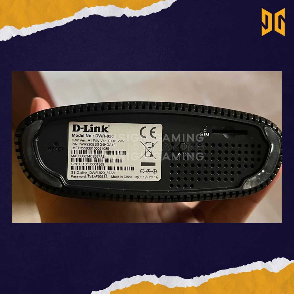Jual D-LINK DWR-920 WIRELESS N300 4G LTE ROUTER ( CODE : JZ344 ...