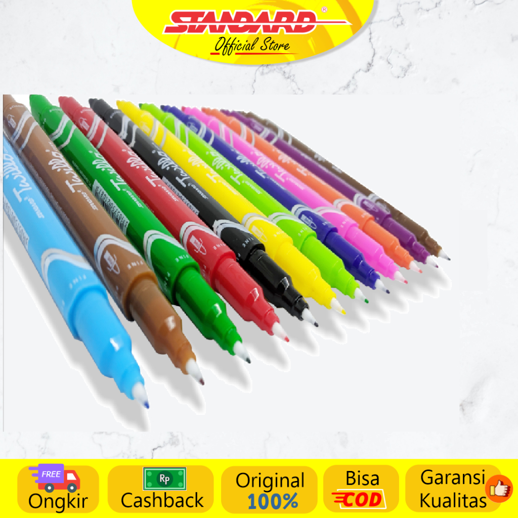 Standard  - Twillo Dualtip Marker ( Spidol Dualtip ) (4)