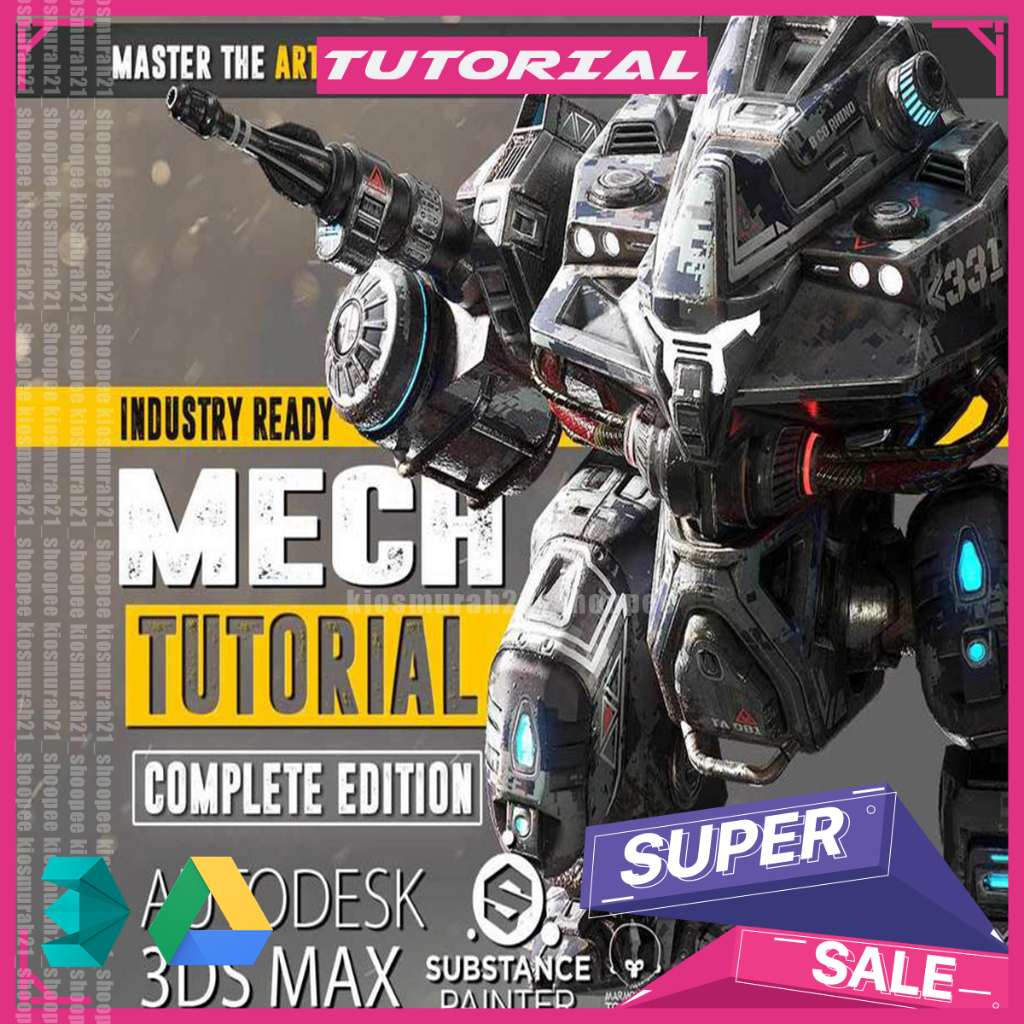 Jual Gumroad - Mech Tutorial Complete Edition ENG-RUS - 3DS Max ...