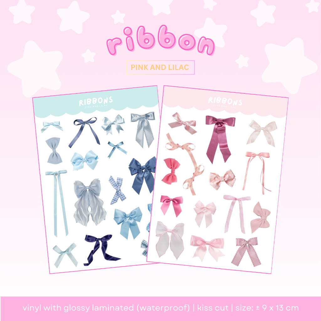 Jual Sticker Ribbons | Coquette | Deco Stiker Waterproof | Shopee Indonesia