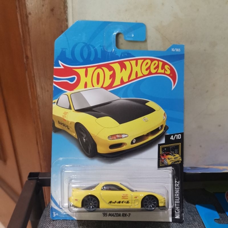Jual Hot Wheels 95 Mazda RX7 Kuning Nightburnerz RX 7 FD FD3S Yellow ...
