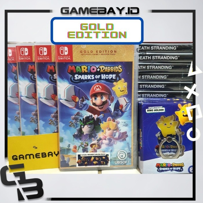 Jual Nintendo Switch Mario Rabbids Sparks of Hope Gold Edition | Shopee ...