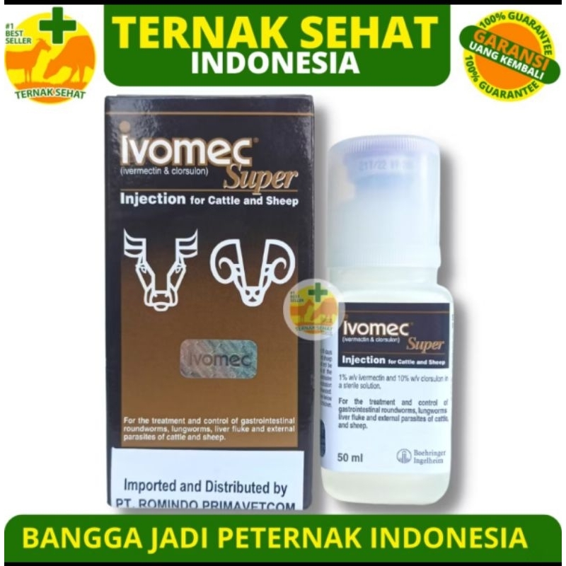 Jual IVOMEC SUPER 50ML ORIGINAL ROMINDO - Efektif Basmi Kutu ...