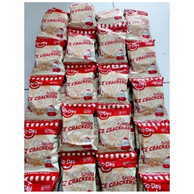 Jual ( 1 RENCENG ) Go-Rice Go Day Rice Crackers 16,5gr | Shopee Indonesia