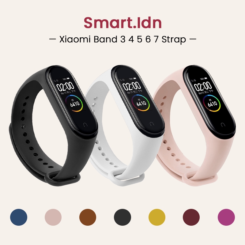 Tali Xiaomi Band Bracelet Mi Band 3 4 5 6 7 Colorful Silicone Strap Replacement